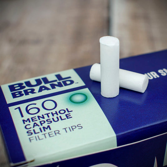 Bull Brand | Menthol Capsule Slim Filter Tips - Box of 160