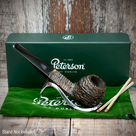 Aran Rusticated Briar Smoking Pipe By Peterson of Dublin - Shape No.150