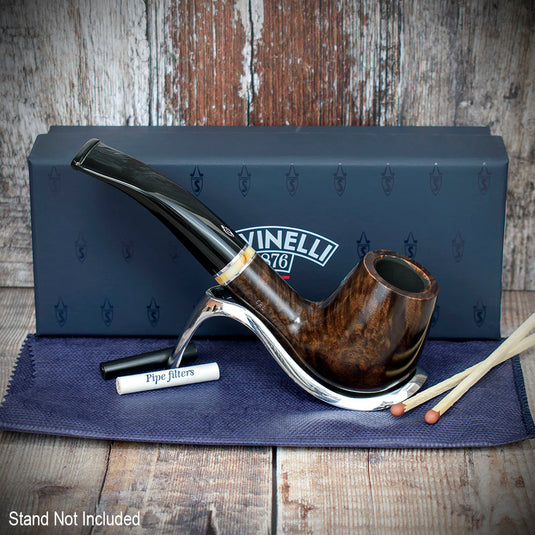 Savinelli Oscar Liscia Marrone Scuro 628 - Briar Pipe