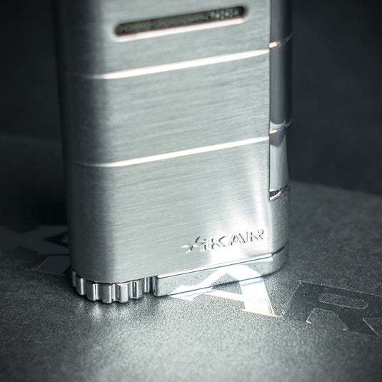 Xikar Allume Single Jet Cigar Lighter - Silver 