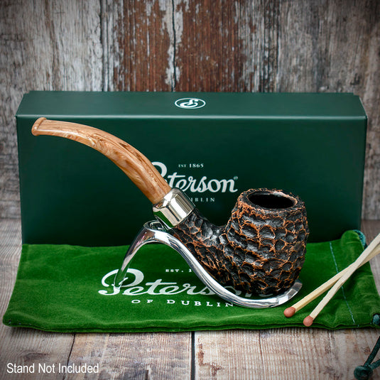 Derry Rusticated Briar Pipe By Peterson of Dublin - Shape 68 (9mm)