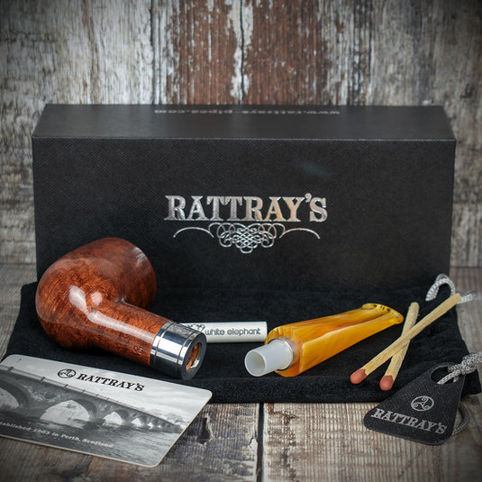 Rattrays Monarch Light 9mm Briar Smoking Pipe - Shape 5