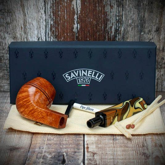 Savinelli Paloma Smooth Brown 510 - 6mm Briar Pipe