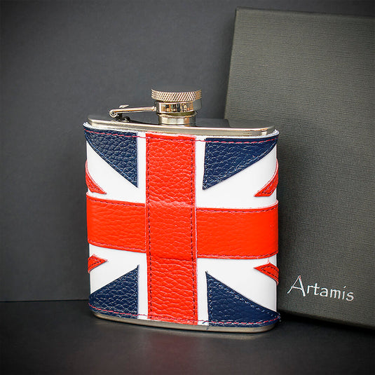 6oz Union Jack Hip Flask - FL52