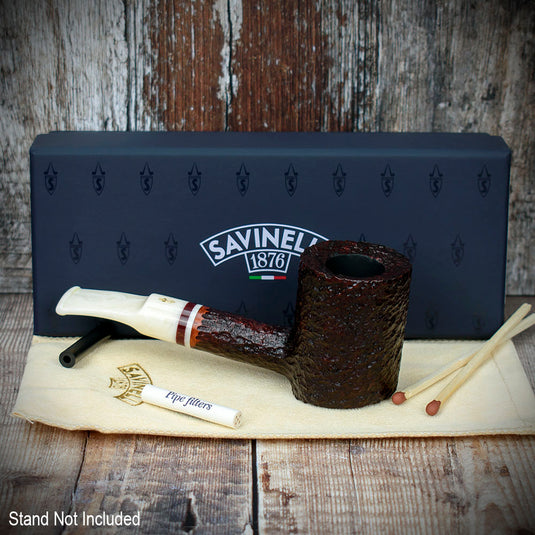 Savinelli Avorio Rustic Brown 311 - 6mm Briar Pipe