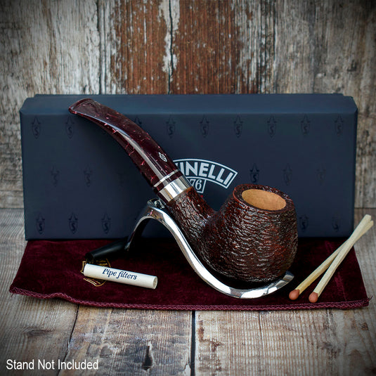 Savinelli | Bacco | Rusticated Dark Brown 645 | 6mm