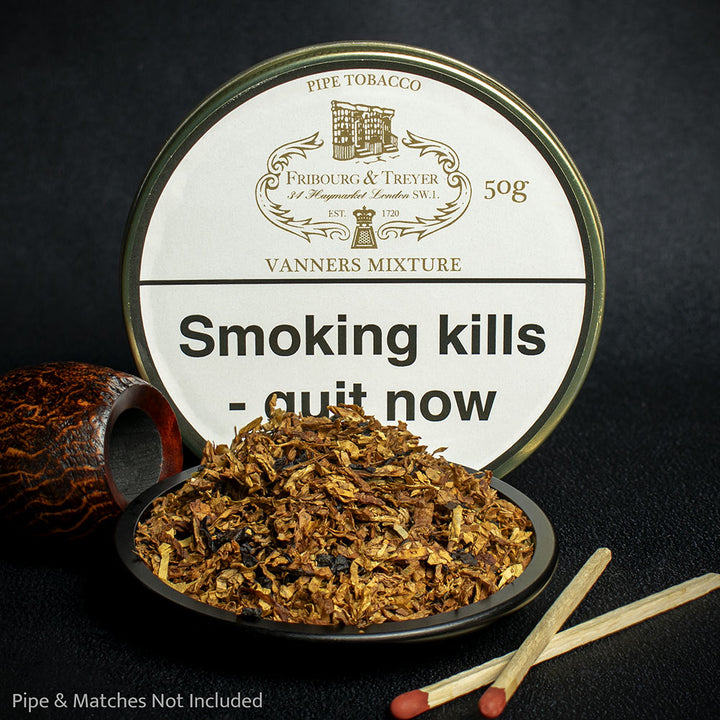 Fribourg and Treyer Vanners Mixture Pipe Tobacco - 50g Tin Smoke-King