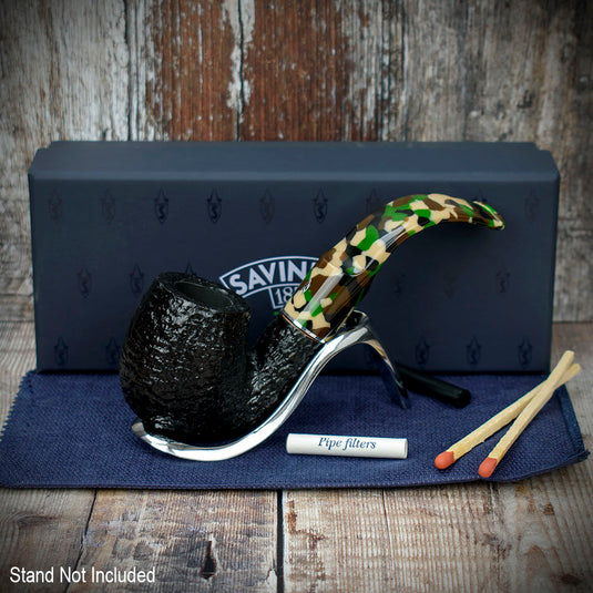 Savinelli | Camouflage | Rusticated Black 614 | 6mm