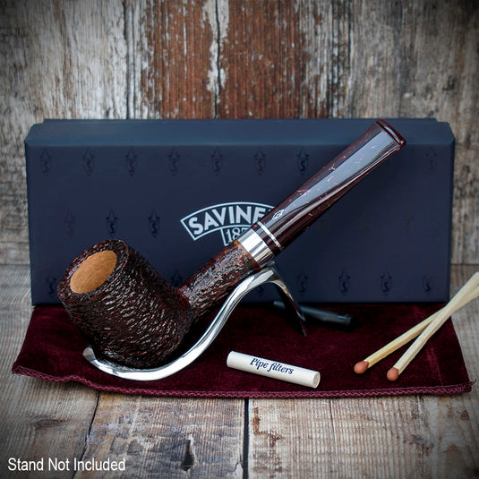 Savinelli | Bacco | Rusticated Dark Brown 128 | 6mm