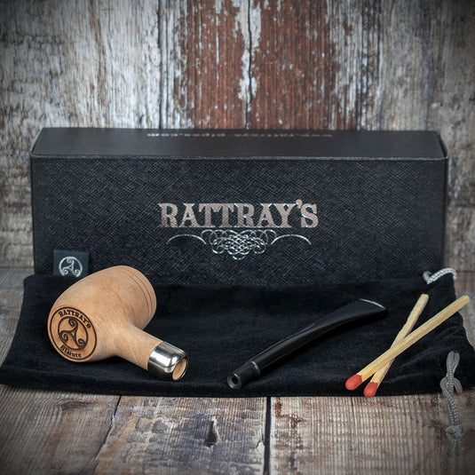 Rattrays Slainte Briar Smoking Pipe - Natural