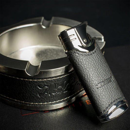 Honest Lighter & Ashtray Set - Chrome