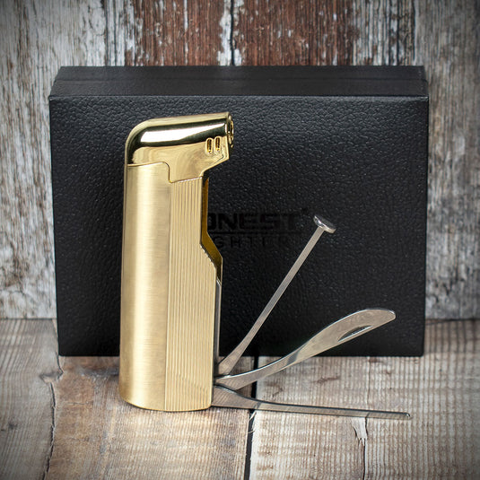 Honest Penryn Pipe Lighter -  Gold