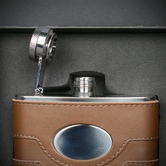 4oz Leather Hip Flask - FL29S