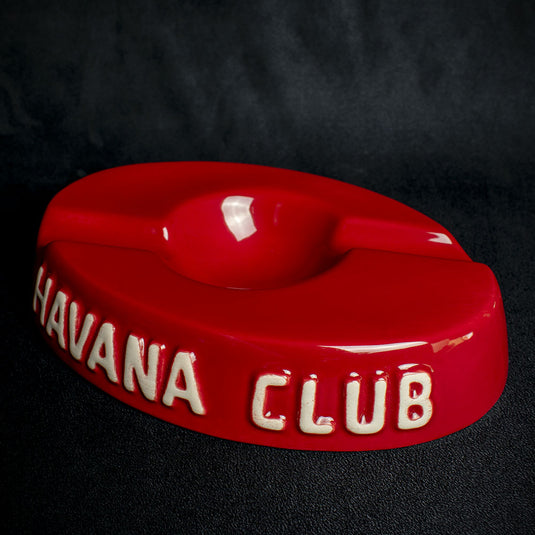 Havana Club Collection Ashtray - El Socio Double Cigar Ashtray - Vermillion Red