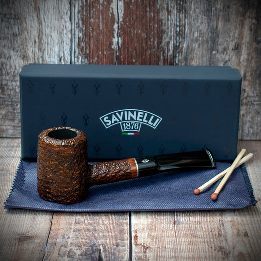 Savinelli Tre Rusticated Briar Pipe (310)