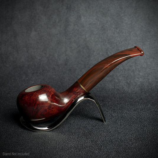 Jean Claude 9mm Filter Red/Brown Smooth Briar Smoking Pipe - Shape 06