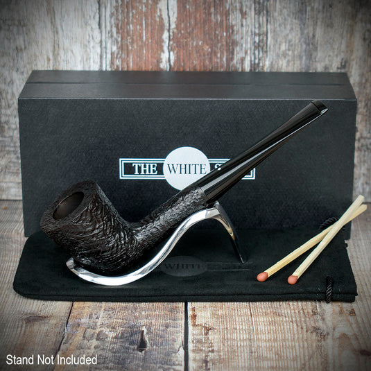 Alfred Dunhill White Spot Briar Smoking Pipe - Shell 4105