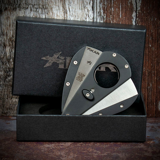 Xikar Xi-1 Black Anodised 100BK Double Blade Cigar Cutter