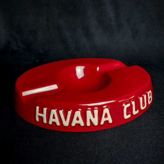 Havana Club Collection Ashtray - El Socio Double Cigar Ashtray - Vermillion Red