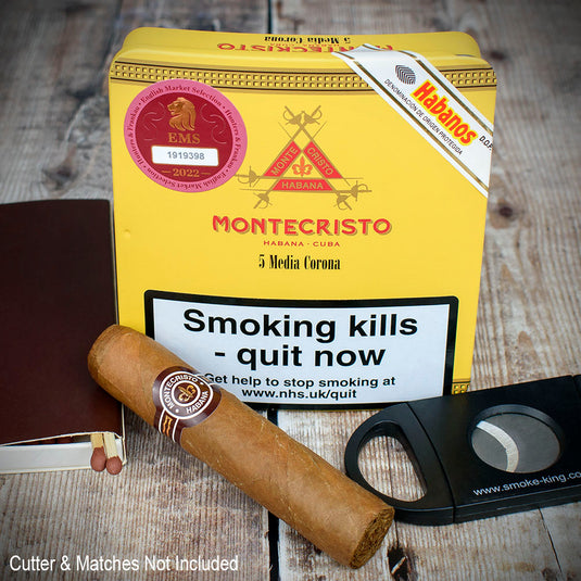 Montecristo Media Corona Cuban Cigars  - Tin of 5