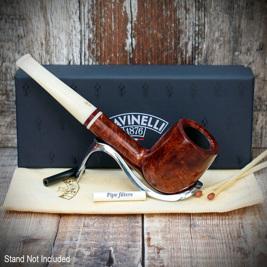 Savinelli Avorio Smooth Burgundy 111 - 6mm Briar Pipe