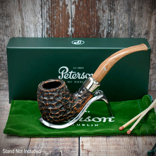 Derry Rusticated Briar Pipe By Peterson of Dublin - Shape 68 (9mm)