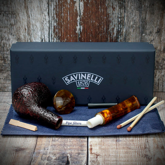 Savinelli Tortuga Rustic Shape No.207 - 6mm Briar Pipe