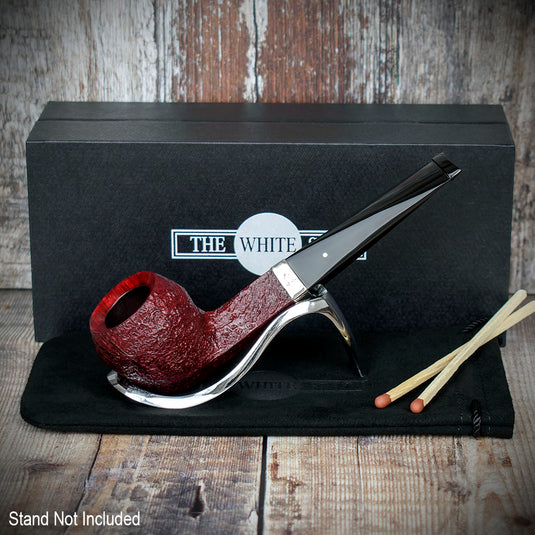 Alfred Dunhill White Spot Briar Smoking Pipe - Ruby Bark 4104-2