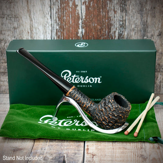 Aran Rusticated Briar Smoking Pipe By Peterson of Dublin - Shape No.86