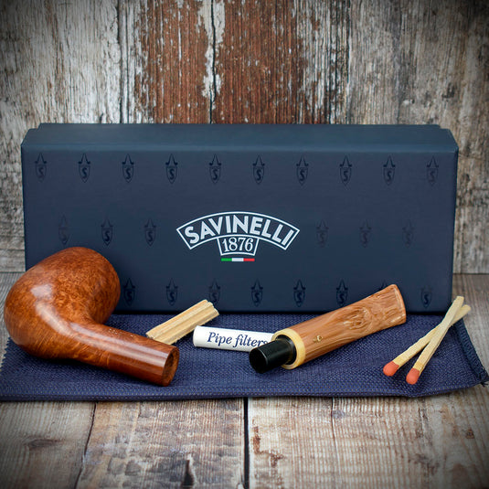 Savinelli | Dolomiti Smooth No.128 | Briar Pipe 9mm