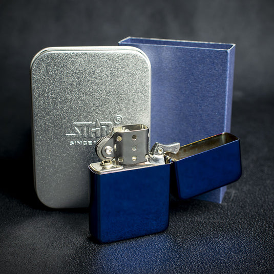 Star Petrol Lighter - Blue Ice