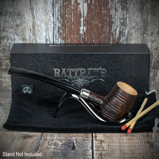 Rattrays Slainte Briar Smoking Pipe - Rustic