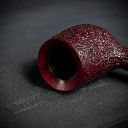 Alfred Dunhill White Spot Briar Smoking Pipe - Ruby Bark 4110