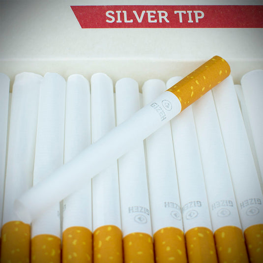 250 Pack Gizeh Silver Tip Cigarette Tubes