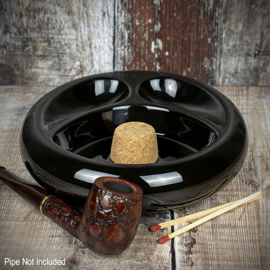 Bullseye | 2 Pipe Ashtray | Gloss Black