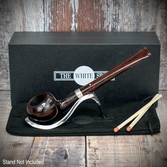 Alfred Dunhill White Spot Briar Smoking Pipe - Chestnut 3107 BB