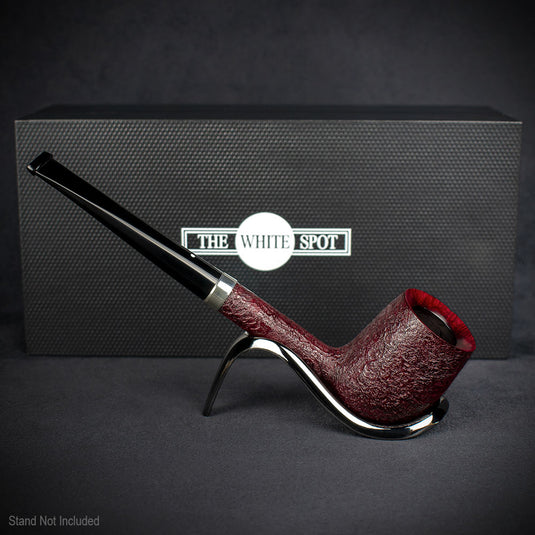 Alfred Dunhill White Spot Briar Smoking Pipe - Ruby Bark 4110