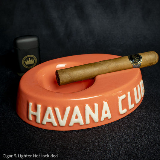 Havana Club Collection Ashtray - Egoista Single Cigar Ashtray - Orange