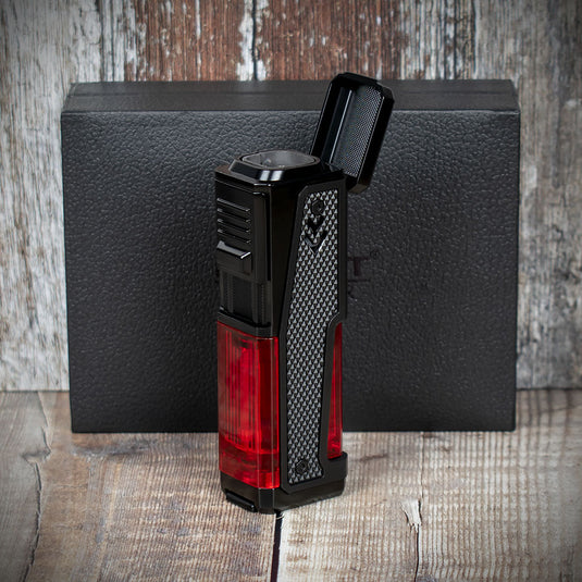 Honest Shakespeare Cigar Lighter -Black/Red