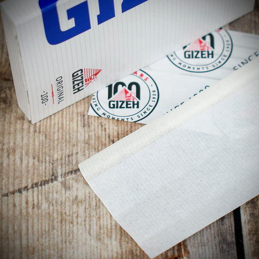 Gizeh | Original Fine '100' Magnetic " Rolling Papers | Single Booklet 100 Papers (Blue)