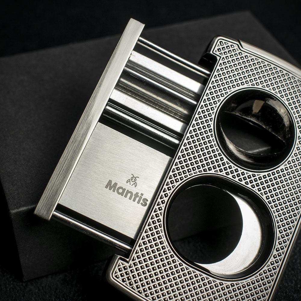 Gunmetal 3 in 1 Cigar Cutter - V Cutter, Punch, and Side Push Blade