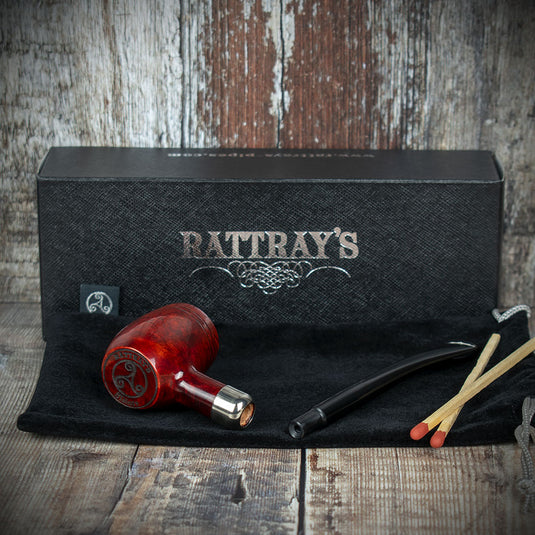 Rattrays Slainte Briar Smoking Pipe - Terracota