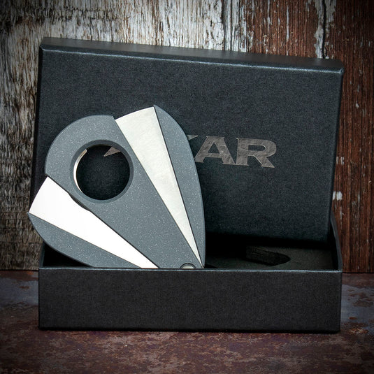 Xikar Xi-2 Granite Silver Fibreglass 200SL  Double Blade Cigar Cutter