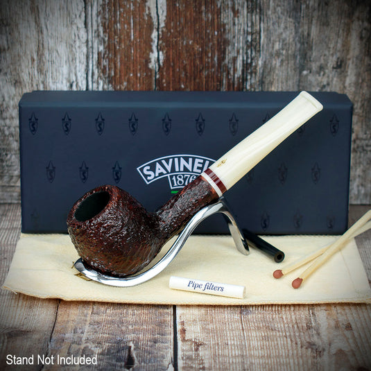 Savinelli Avorio Rustic Brown 207 - 6mm Briar Pipe