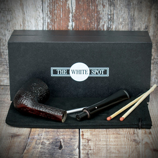 Alfred Dunhill White Spot Briar Smoking Pipe - Shell 4105