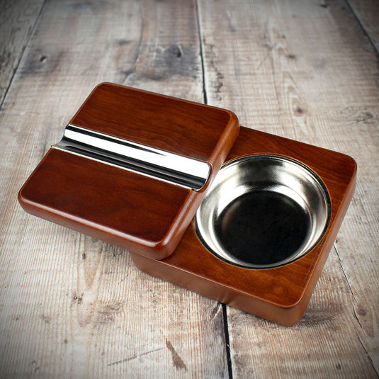 Twist Top Cigar Rest + Ashtray Rosewood