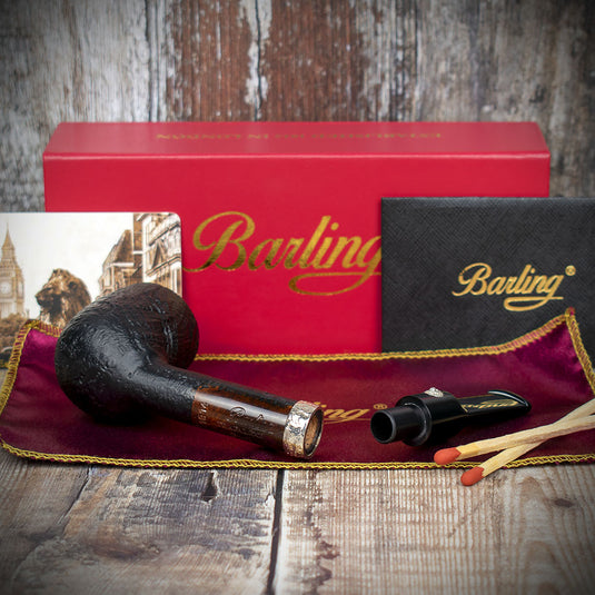 Barling Trafalgar Fossil Briar Pipe - Shape 1814