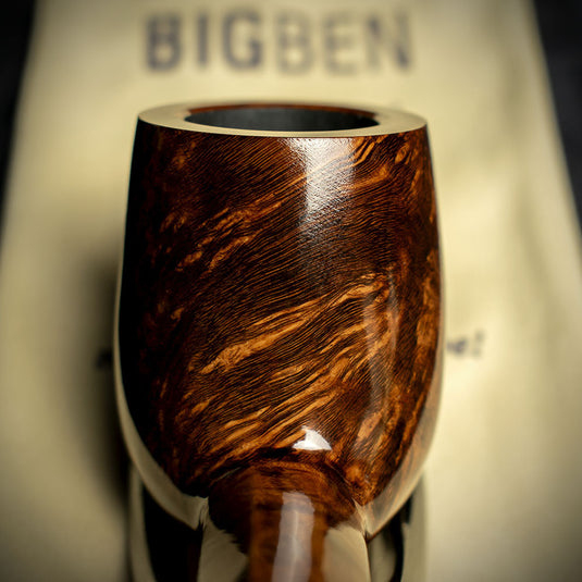 Big Ben Classic Tan Polish Briar Smoking Pipe - Shape 109