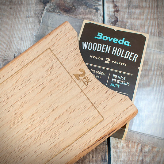 Boveda - Standard Stacked Cedar Holder for Humidors - Holds 2 Packs