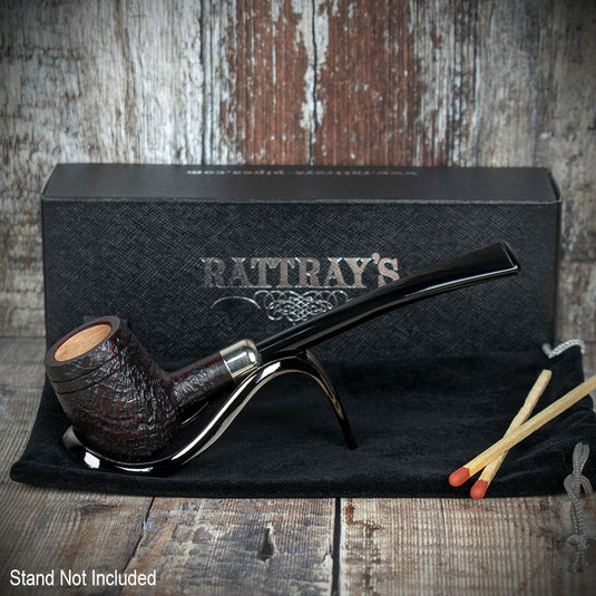 Rattrays Slainte Briar Smoking Pipe - Sandblast